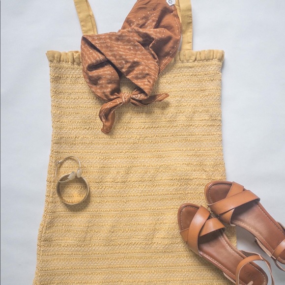 Smocked Bodycon Mini Dress - Picture 1 of 9